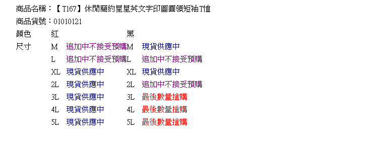 質感棉麻T--休閒熱賣星星印圖英文圓領短袖棉麻T(黑.紅M-2L)-T167眼圈熊中大尺碼◎